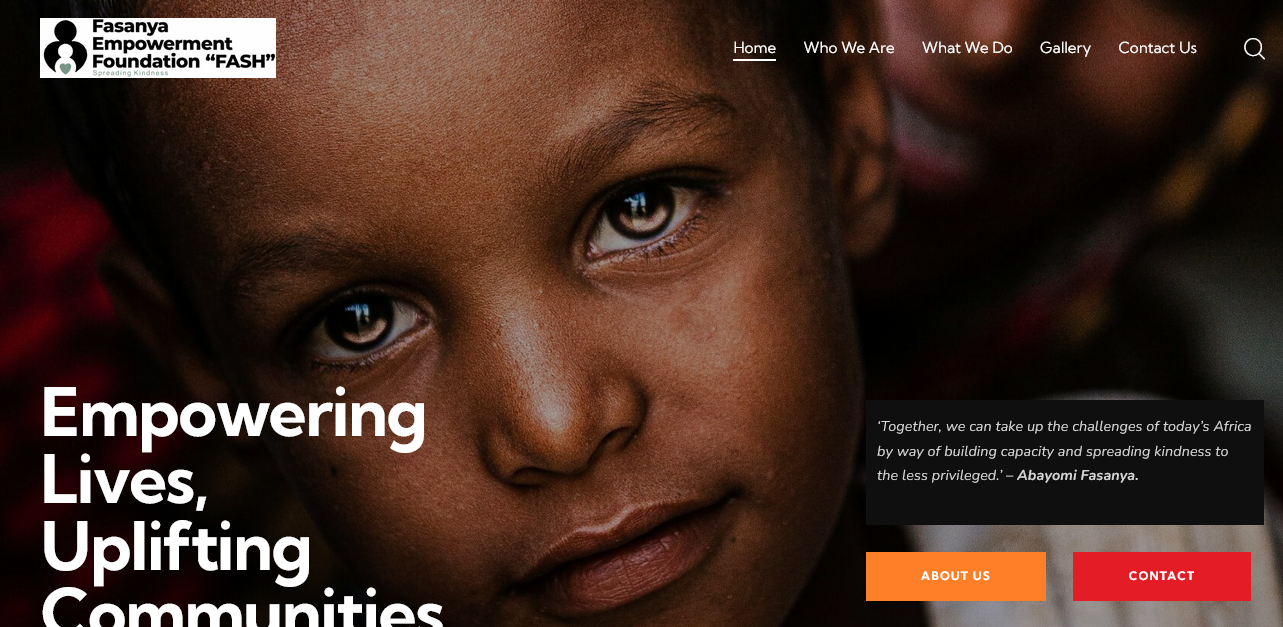 Client: Fasanya Empowerment Foundation
